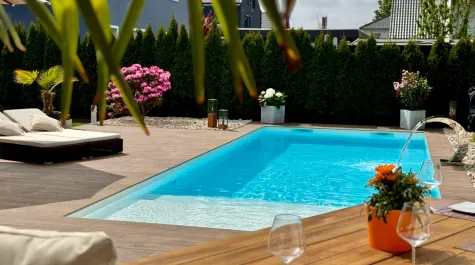 basen realizacja w drewnie